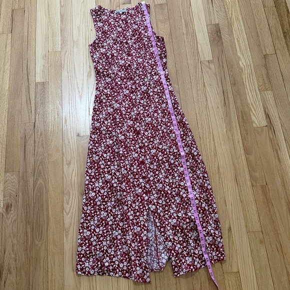 Reformation Londyn Midi Dress Red Floral Print Sz 4 - Picture 4 of 8